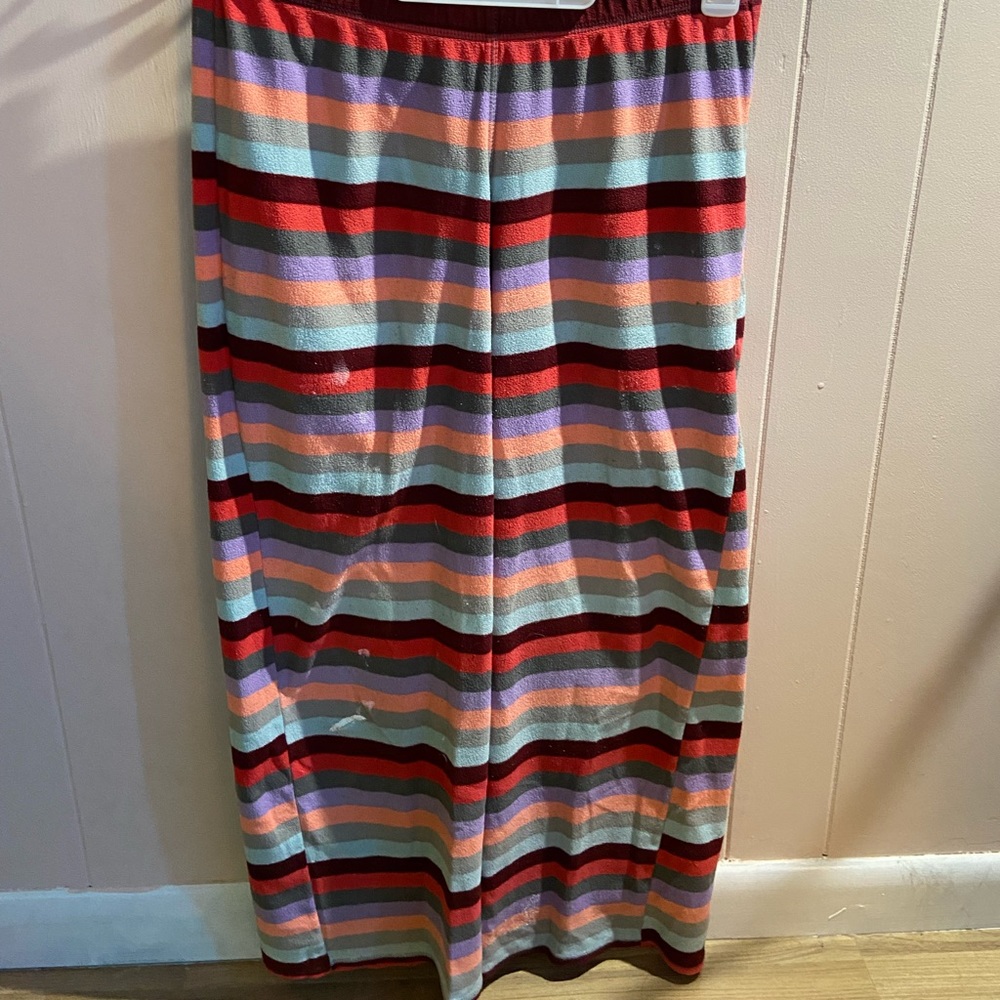 SUPER soft striped pajama pants from target. Size medium